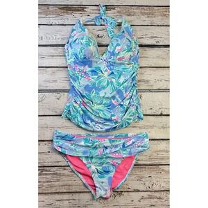 Lilly Pulitzer Tropical Floral One Piece Swimsuit